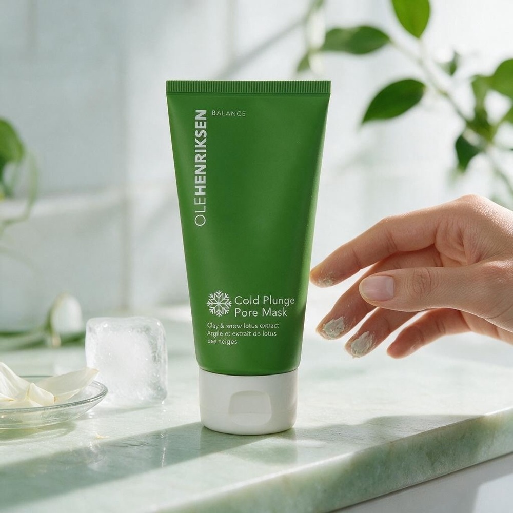 Ole Henriksen Cold Plunge Pore Mask 3oz 90ml Cooling Clay Mask New in Box